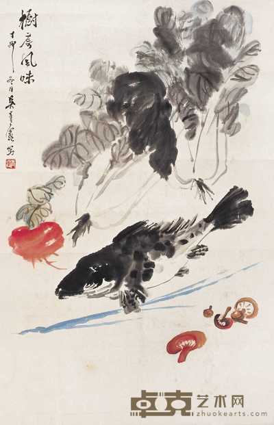 吴青霞 厨房风味 镜心 68×44cm